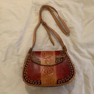 Hand Carved Leather Purse from Mexico